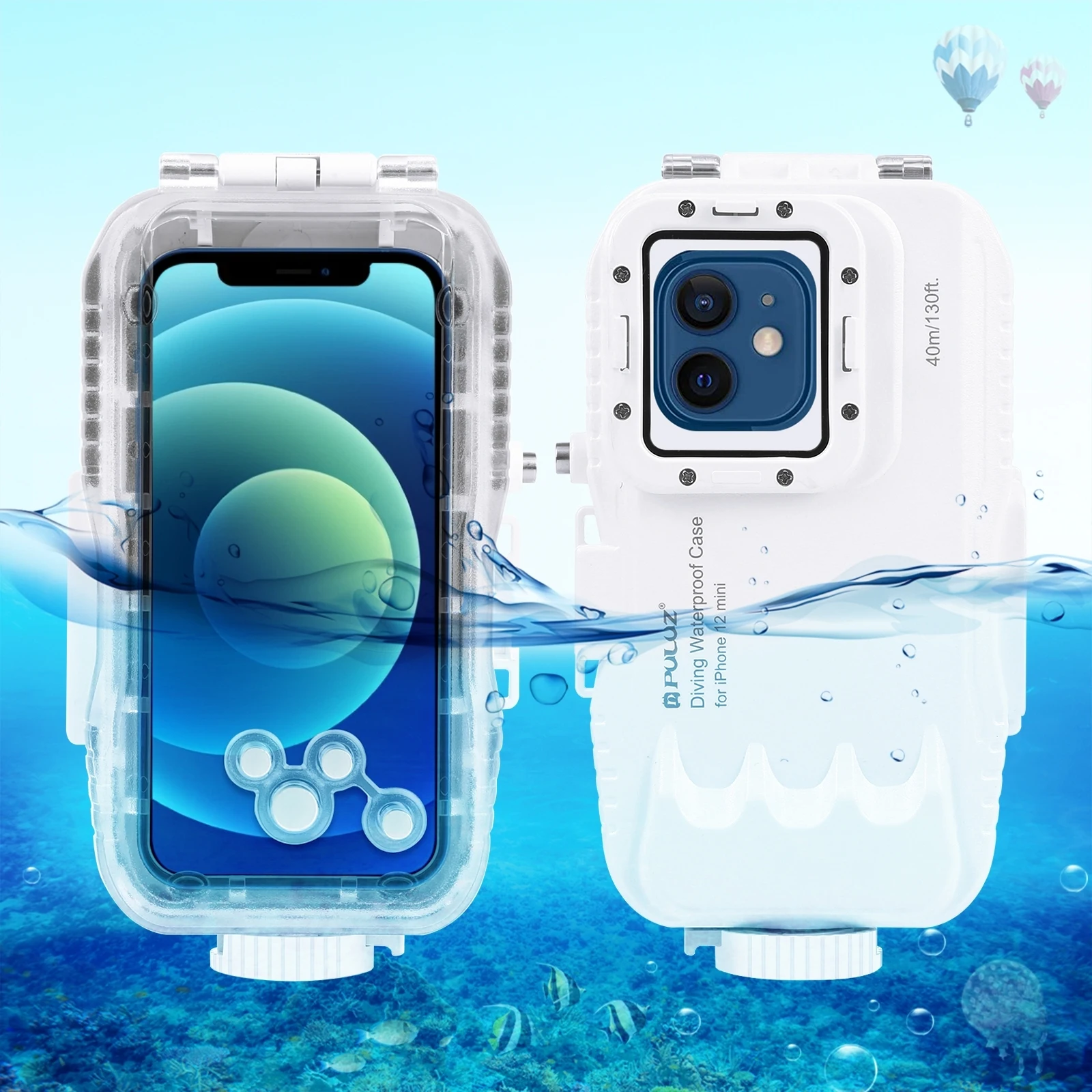 case for moto g stylus PULUZ 40m/130ft Waterproof Diving Housing Photo Video Taking Underwater Cover Case for iPhone 13 12 11 Pro Max 13 12 Pro 12 mini moto e6 phone case