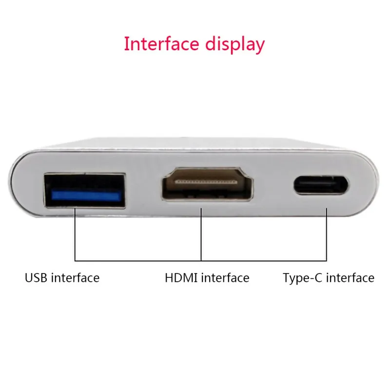 Преобразователь для переключателя экранирующий переключатель 3 usb порта док-станция type-C адаптер зарядная станция конвертер
