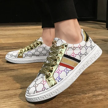 

New Breathable Non-Slip Wear-Resistant Board Shoes Spring Fashion Trend New Leather Shoes Casual Shoes White Shoes Men