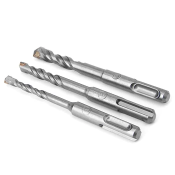 

3 Pcs 110mm SDS Round Shank Electric Hammer Impact Drill Bit 72XD