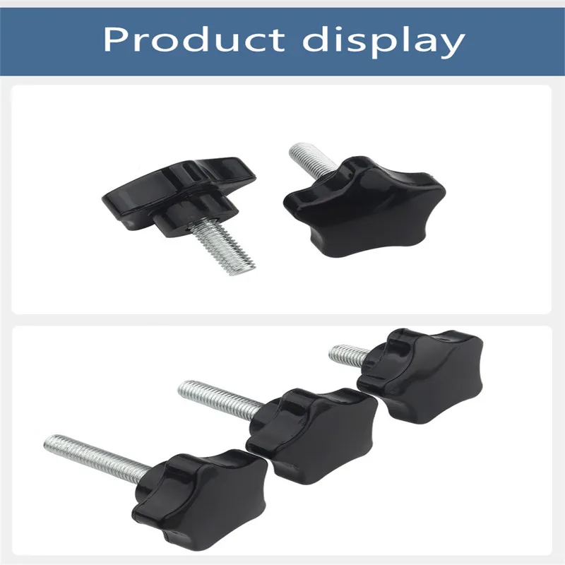 

Qipang 2 PCS High Quality M12/16/20 Knobs Black Common Hardware Accessories Handle Screw Convenient Adjustable Knob
