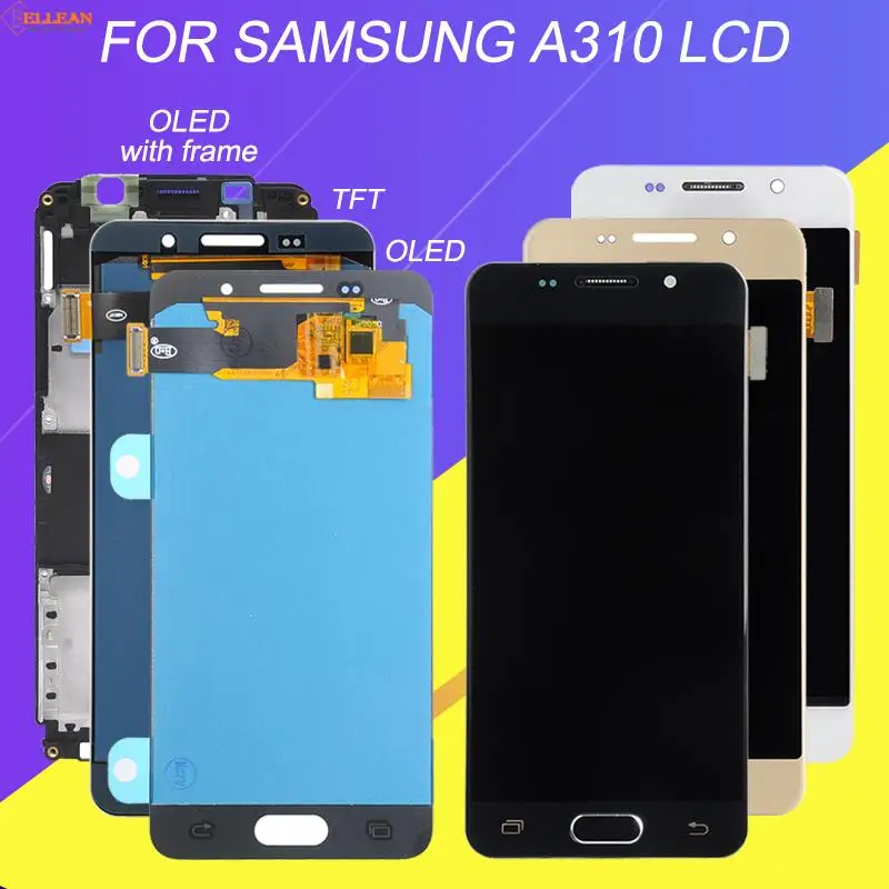ЖК-дисплей Catteny для Samsung Galaxy A3 2016 A310 сенсорный экран дигитайзер в сборе Бесплатные