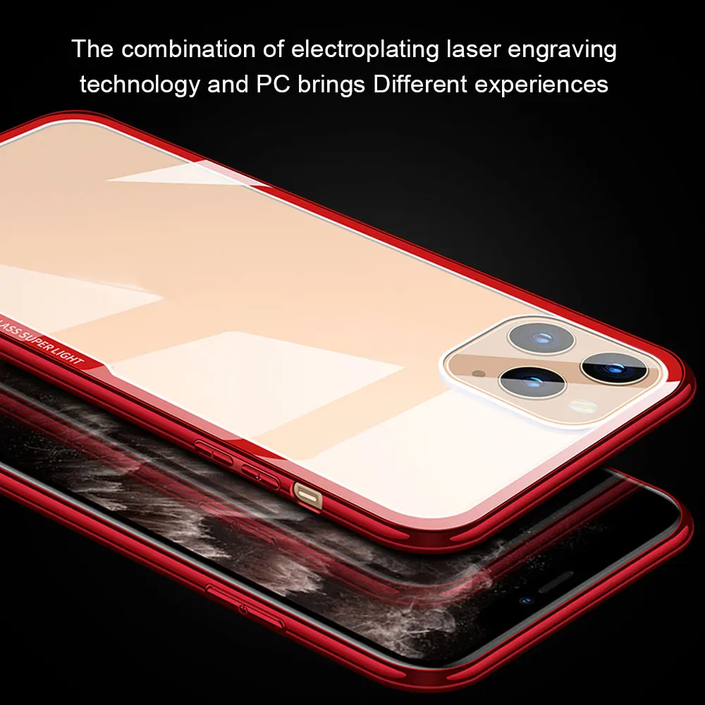 KISSCASE Tempered Glass Transparent Case For iPhone 7 Cover For iPhone 8 11 11PRO MAX X 1 KISSCASE Tempered Glass Transparent Case For iPhone 7 Cover For iPhone 8 11 11PRO MAX X 4