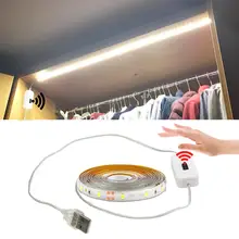 Прикроватный светильник с ручным датчиком движения, светильник 5 В, USB, светодиодный светильник для кухни, ночной Светильник для туалета, ванной комнаты, светодиодный светильник для спальни, подарок