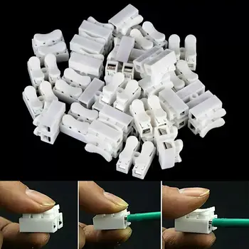 

15PCS self-locking electrical quick connector cable connector wire terminal CH2 2-pin cable terminal 20x17.5x13.5mm