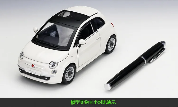 Bburago 1:24 Fiat 2007 Fiat 500 модель автомобиля из сплава Коллекционная игрушка Подарки
