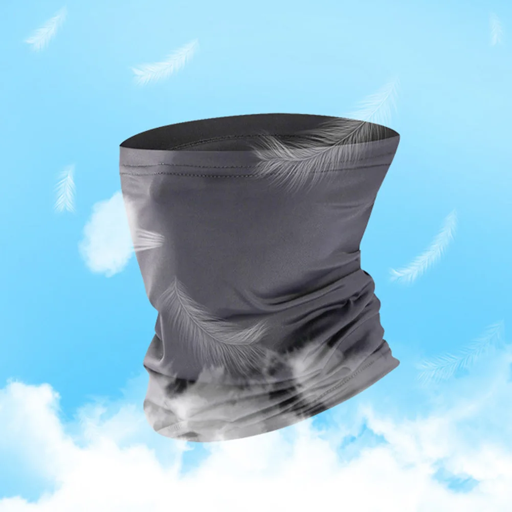 Unisex Solid Color Breathable Anti-UV Dust Face Cover Neck Gaiter Tubular Scarves Snood Headband Headwear Outdoor Cycling Scarf