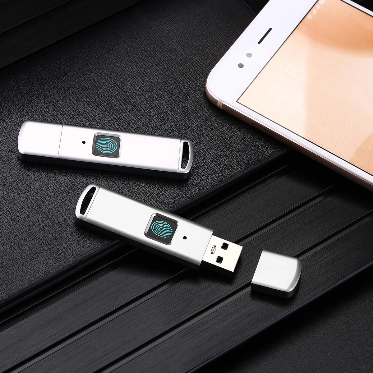 Fingerprint Recognition USB3.0 Flash Drive Privacy Encrypted Security 256GB 128GB 64GB 32GB