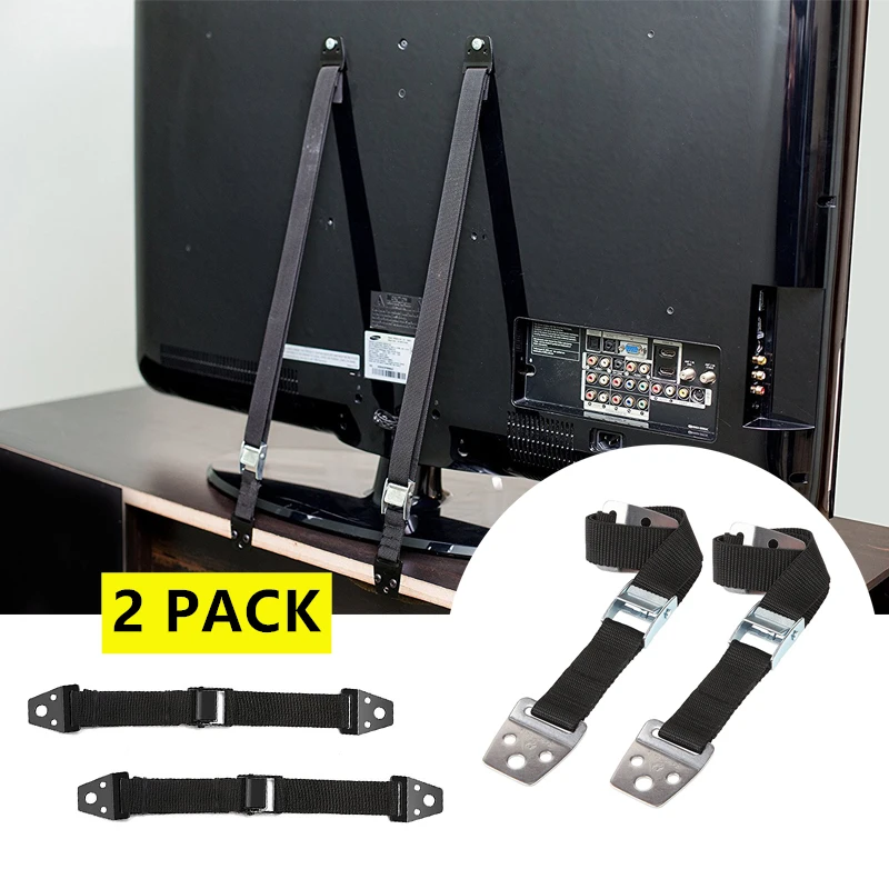 Hight Quality Baby Safety Lock 2pcs/lot Baby Safety Anti-Tip Straps For Flat TV And Furniture Wall Strap Child Lock Protection afbeelding