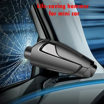 

Car Tungsten Steel Head Mini Life-saving Window Breaker Car Seat Belt Cutter Multi-function Car Safety Hammer Emergency Supplies