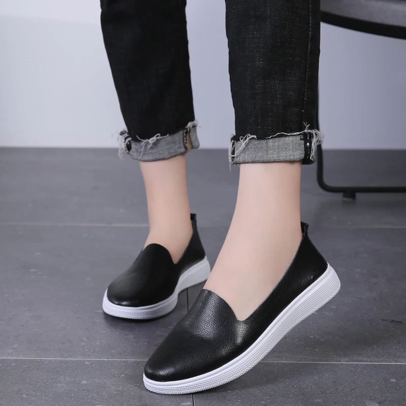 

Simple trend, comfortable, breathable, cool, hollow leather ladies flats flat shoes women womens shoes