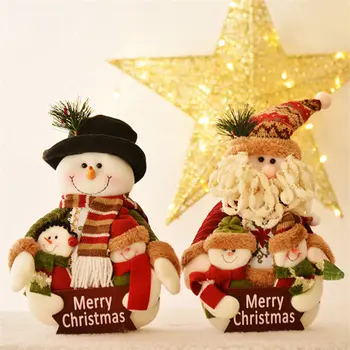 

2020New Year Christmas Decorations For Home Snow Navidad Natal Home Decoration Accessories Christmas Ornaments Doll Desktop Gift