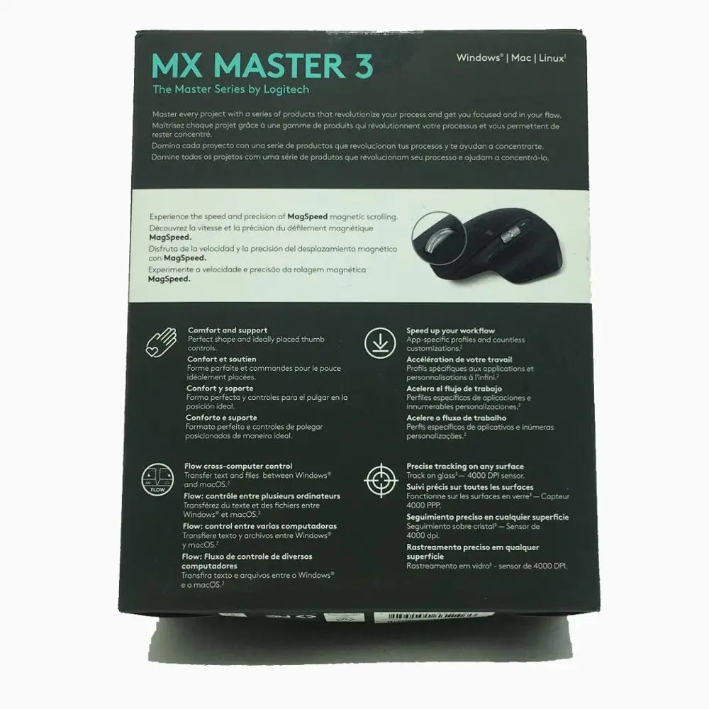 Беспроводная мышь logitech MX Master 3 с Bluetooth, Офисная мышь с беспроводным приемником 2,4G, обновление Mx master 2s