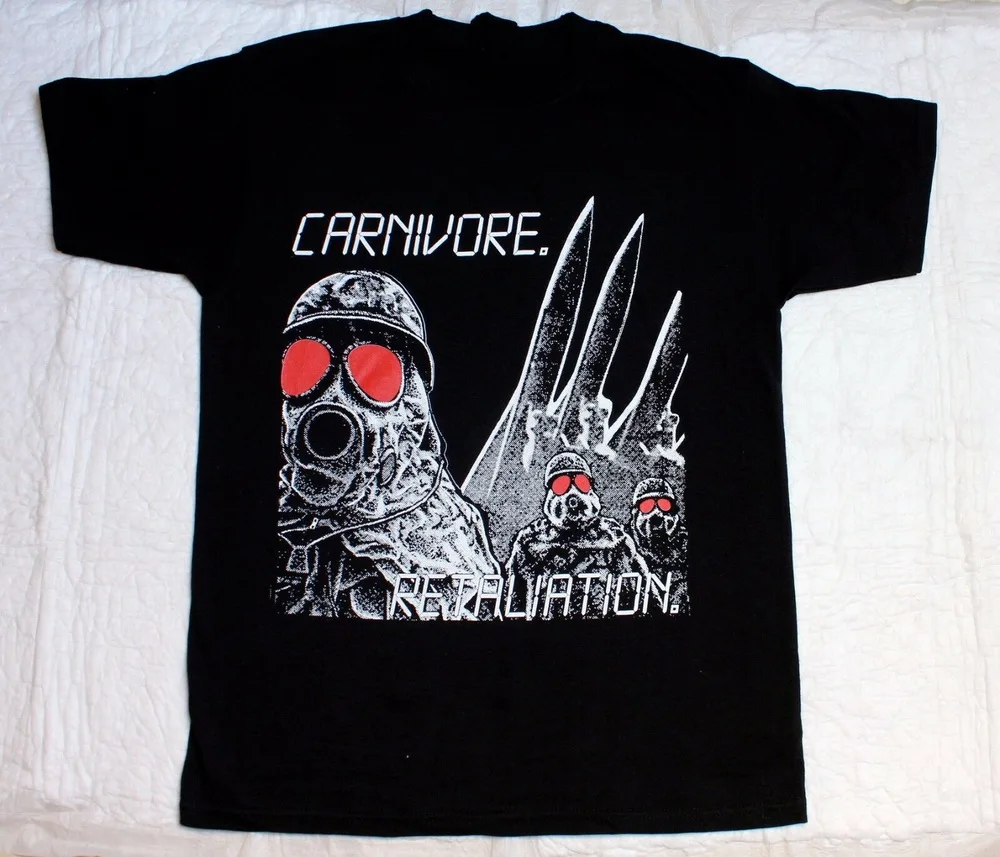 CARNIVORE realiation 1987 кроссовер трэш Питер Стил новые черные топы футболка Бесплатная