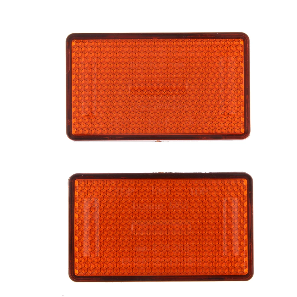 1 Pair Universal Motorcycle Motorbike Motor Scooter Rectangle Reflectors Exterior Accessories reflectante moto