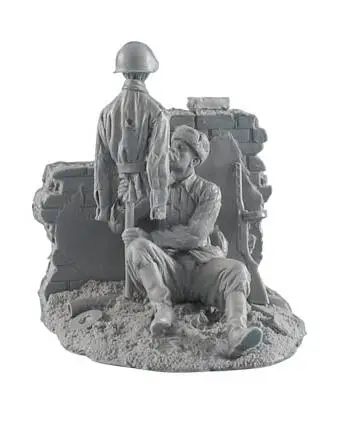 1/35 полимерная фигура Строительный набор Снайпер с базой