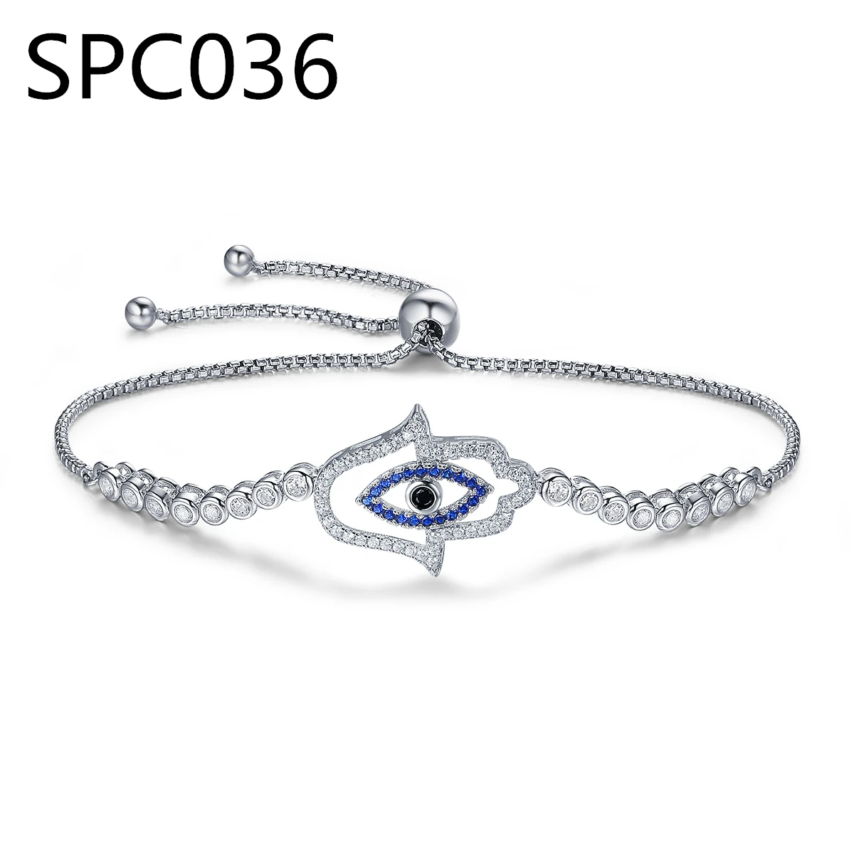 

(Without box) SPC2 Alloy Pendant Crystal Beads Bracelet Women Red Crystal Glass Charm Bracelets Bangles Gift for Child