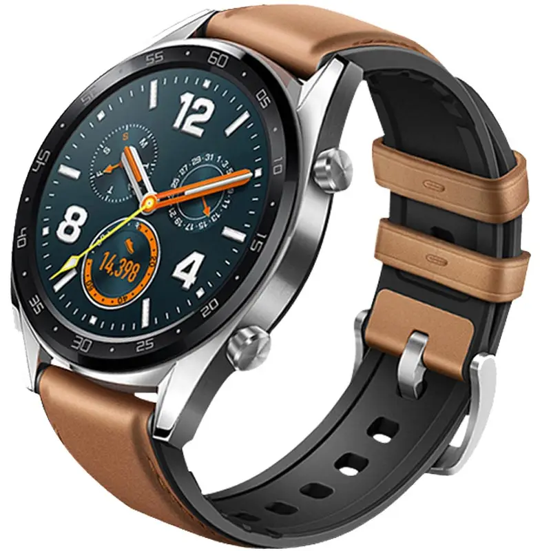 Сменный ремешок для часов из ТПУ и кожи умных Xiaomi Huami Amazfit GTR 47 мм