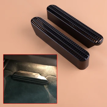 

beler 2pcs Black Car Front Seat Under Air Vent Outlet Dust Cover Trim Dustproof Fit For BMW X5 G05 X7 G07 2019