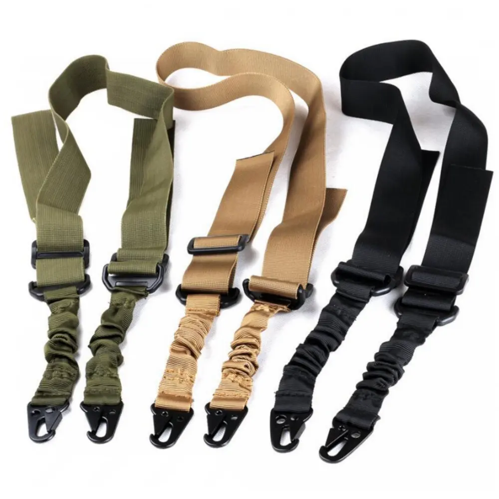 

ohhunt Nylon Multi-function Adjustable Two Point Tactical Rifle Gun Sling Hunting Gun Strap Outdoor Airsoft Mount Bungee System