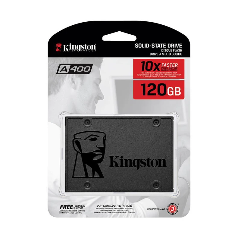 Kingston A400 SSD 120 ГБ 240 480 Внутренний твердотельный накопитель 2 5 дюймов SATA III HDD жесткий