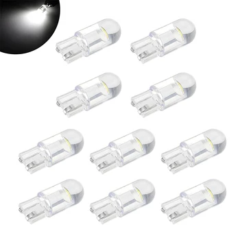 

10pcs 2020 New T10 W5W 2825 COB LED Car Wedge Parking Lights Side Door Lights Tool Lights Car License Plate Lights
