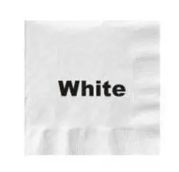 Custom White napkins