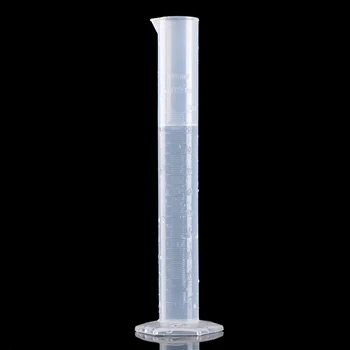 

1 PC 100ML Graduate Measure Bottle Plastic Hexagonal Base High Temperature Resistance Clear Scale School Laboratory Supplies