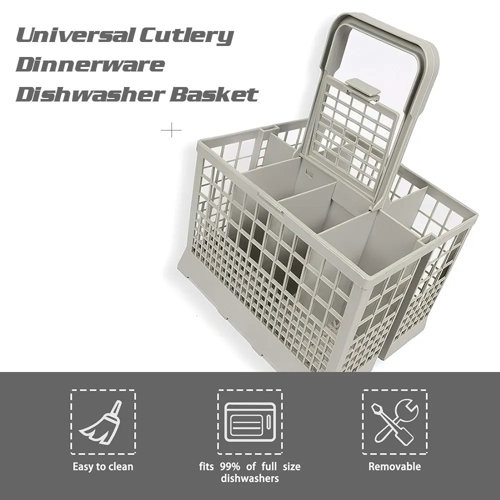 Cesta universal para lavavajillas, cubiertos, vajilla, cesta para  lavavajillas, estante de repuesto, accesorio, soporte para cubiertos, se  adapta a la mayoría