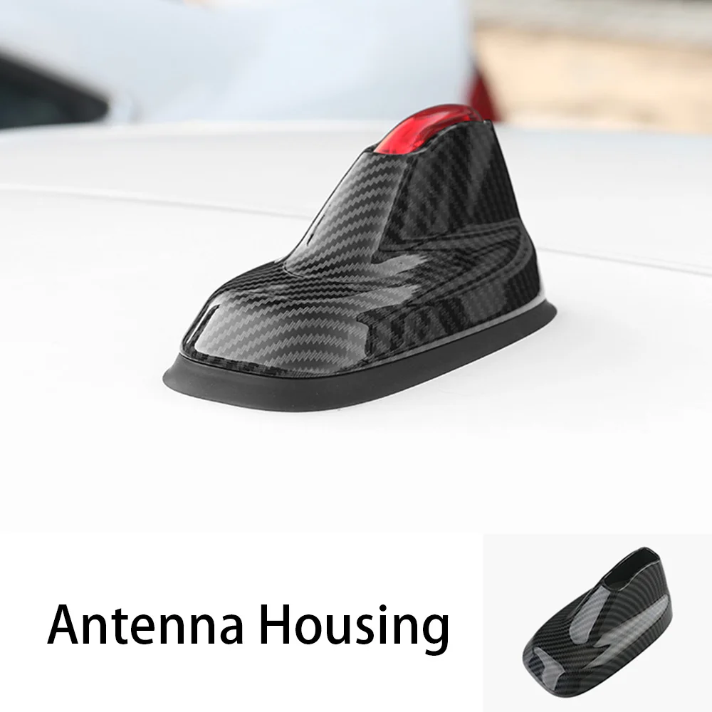 Автомобильная центральная консоль для салона покрытие подъемника оболочки углеродного волокна наклейка для Mini Cooper One S JCW F60 аксессуары для земляков - Название цвета: Antenna Housing