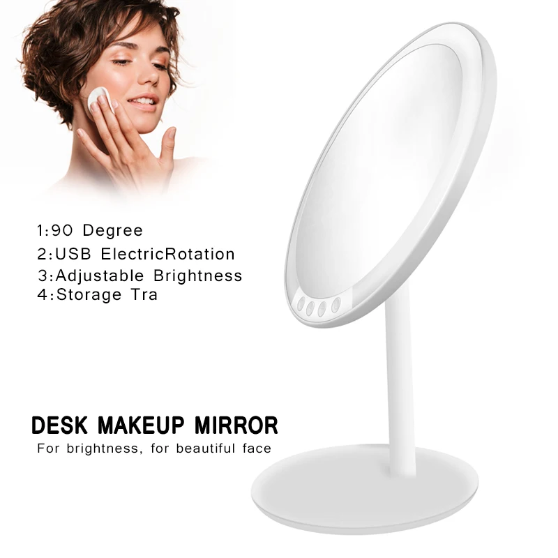 Светодиодный светильник-зеркало для макияжа, перезаряжаемое, регулируемая яркость, косметическое зеркало, 7X увеличительное, Новое поступление, VIP дропшиппинг