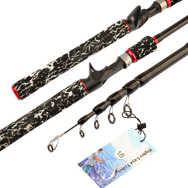 Short Fishing Pole Carbon 2.7m 2.4m Lure Fishing Rod Sea Spinning