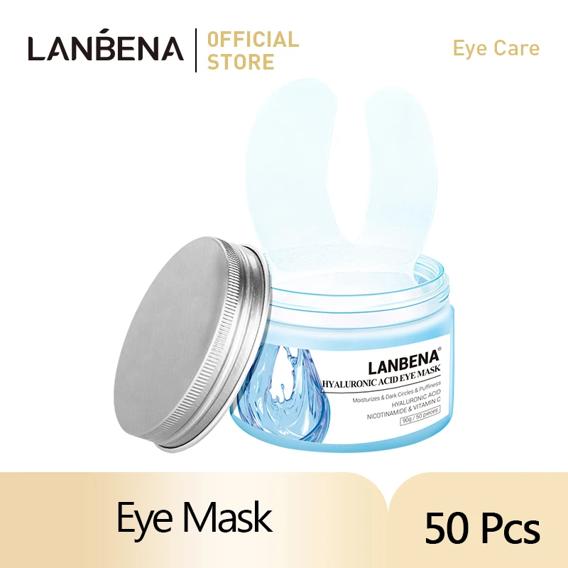 LANBENA Retinol Eye Mask Hyaluronic Acid Eye Patche Serum Reduces Dark