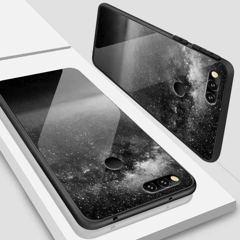 Для Huawei Honor 6X 7A 7C 7X 8A 8X9 облегченное закаленное стекло чехол Y6 Y9 Y7 премьер-профессионал Magic2 Дизайн Глубокий защиты Чехлы для задней панели - Цвет: W230