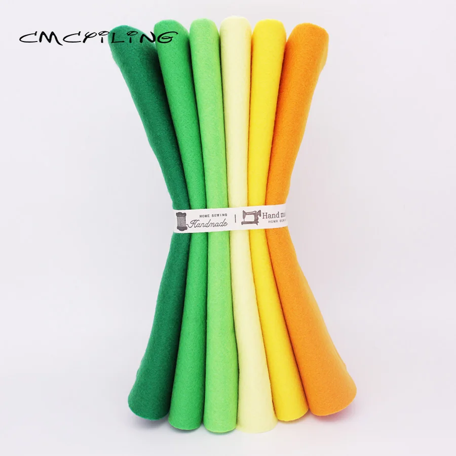 Soft Felt Fabric 6Pcs/Lot 25cmx28cm for Needlework DIY