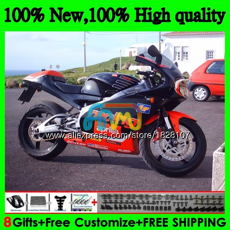 RS125R для Aprilia RS 125 R RR RS125 99 00 01 02 03 04 05 Горячий красный blk 64BS. 13 RS4 RS-125 1999 2000 2001 2002 2003 2005 обтекатель