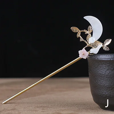 J Deepeel 1 шт. винтажные палочки для волос Головные уборы Китайский древний головной убор с кисточками заколка для волос Cheongsam Hanfu декоративные аксессуары HA007 - Цвет: J