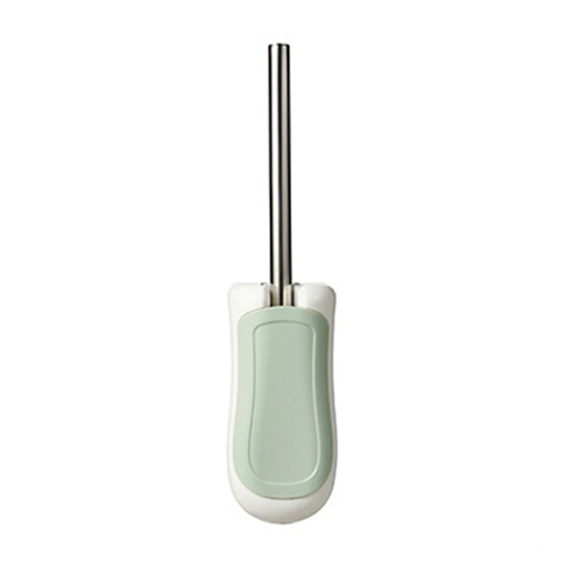 Toilet Brush With Semi-automatic Base Household Cleaning Tool For Bathroom Wall-mount Detachable
