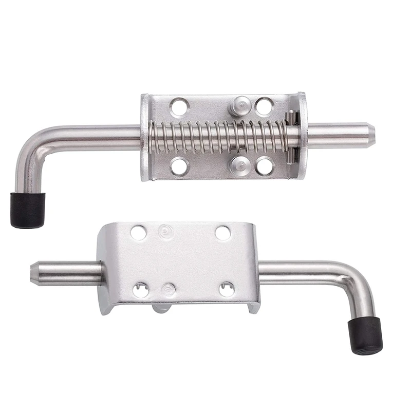 304 Stainless Steel 6.5inch Spring Pin Latch Lock Assembly for Doors Cabinets and Utility Trailer Gate - Heavy Duty Promotion |