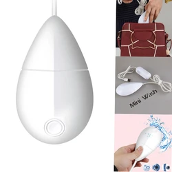 Ultrasonic Bubble Mini Washing Machine Fruit Cleaner for Travel &Home Portable Mini 5W White USB Powered Removes Dirt