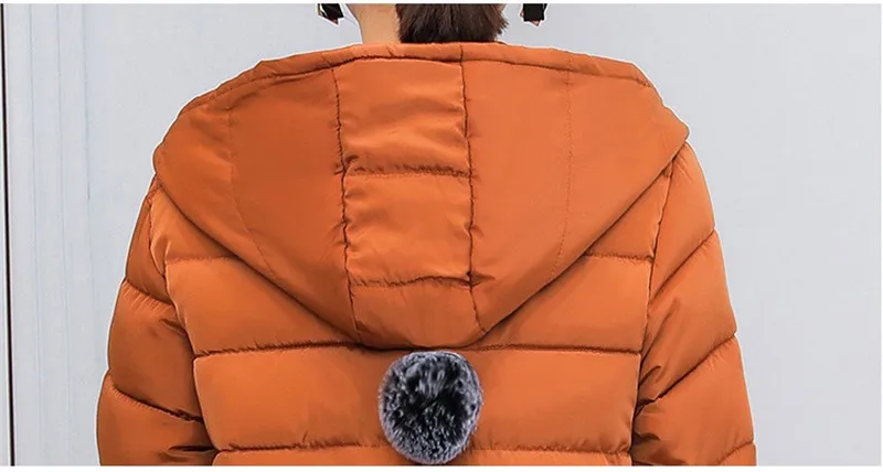 Women Winter Parkas And Jacket Medium Long Hooded Down Cotton Coats Thicked Warm Padded Winter Jacket Plus Size 3XL W1345