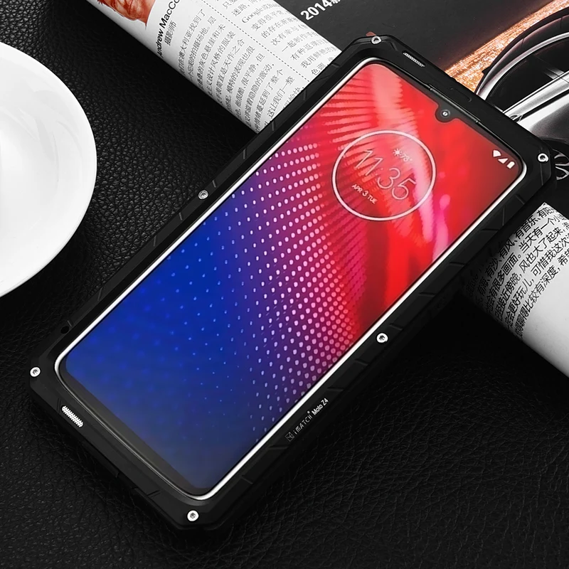 IMATCH Алюминиевый металлический Силиконовый противоударный чехол для Motorola Moto Z4 грязезащитный противоударный чехол