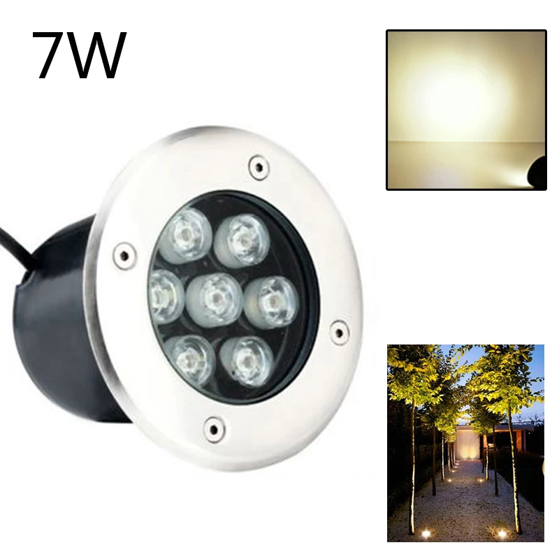 

2018 3/5/7W LED Outdoor Garden Buried Underground Lamp Landscape Flood Light H1