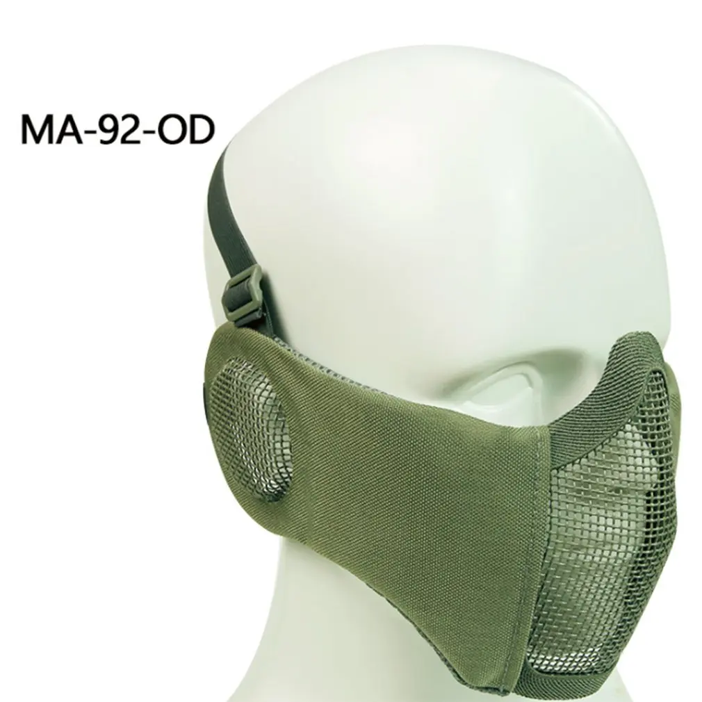 

Outdoor Sports Mask Battlefield Elite Ear Protector Mask Outdoor Riding Breathable Steel Tactical Mask