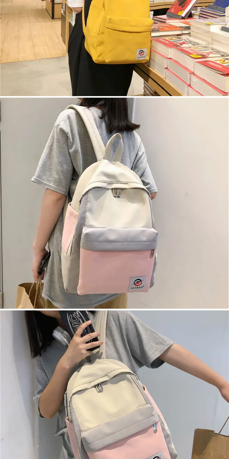 Joypessie водонепроницаемый рюкзак для милых девочек Mochilas Женская нейлоновая Повседневная дорожная сумка для девочек-подростков школьная сумка рюкзак