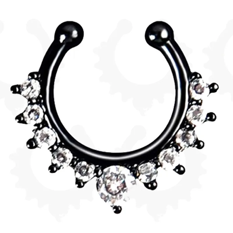 1pcs Golden Nose Ring Makeup Toys Children's Cosmetics Makeup Trolley Case Shadow Lipstick Safe Nontoxic Girl Toy Birthday