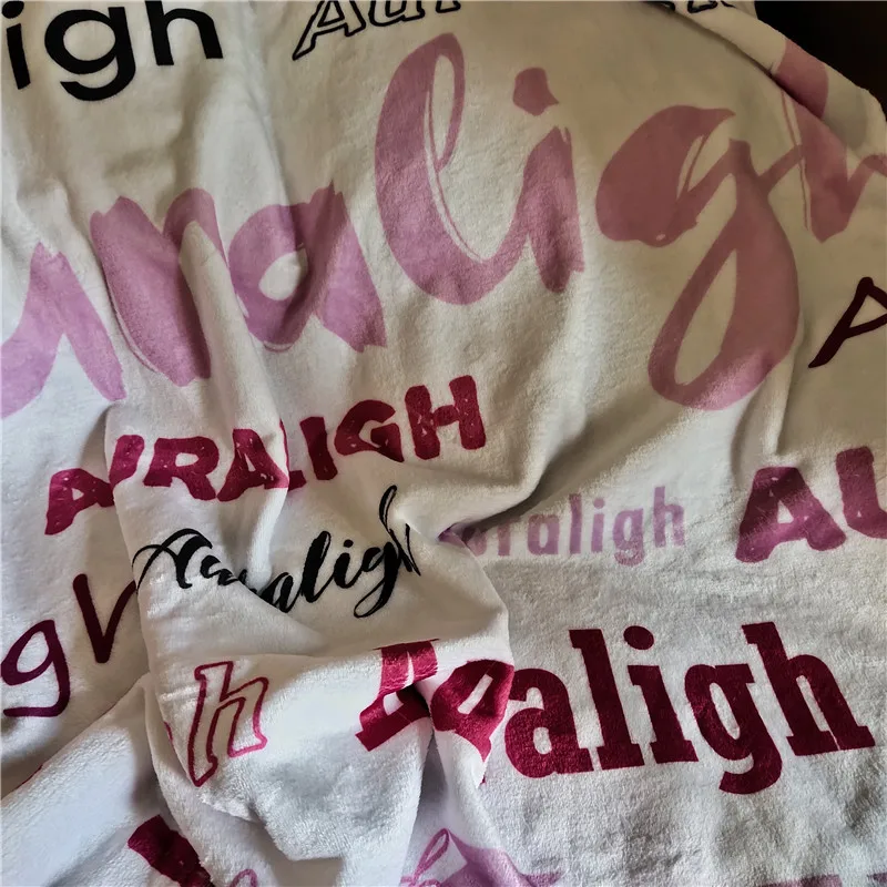 Baby Blanket Swaddling For Baby Blankets Newborn Name Personalised Coral Fleece Blanket Baby Bedding Bed Crib Blanket Baby Gift