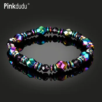 

Pinkdudu Magnetic Chakra Yoga Healing Balance Bracelets Supernatural Lava Reiki Stones Beads Bracelets for Women Jewelry OG182