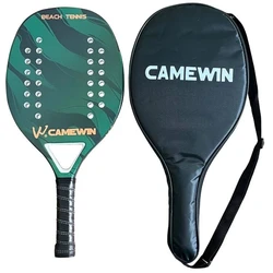 Professional Carbon Beach Tennis Paddle Racket Soft EVA Face Raqueta With Bag Unisex Equipment Padel with Protective Bag Cover