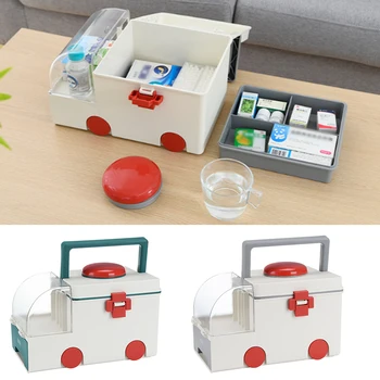 

Medical Box Home Medical Box Portable Medical Box Large Storage Box Ambulance Large Capacity Outdoor First Aid Medicine Box